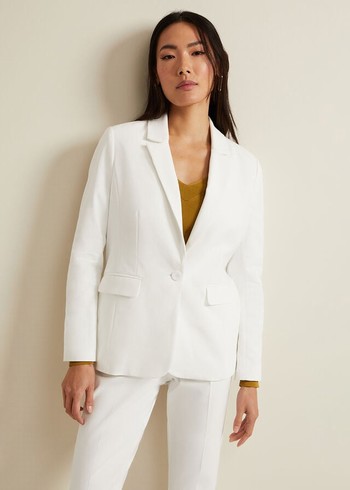 Phase Eight Ulrica Petite Jackets White USA | 6387495-NY